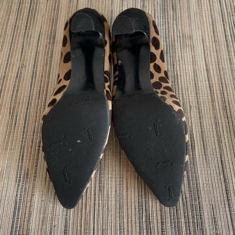 Stuart Weizmann Calf Hair Animal Print Pumps - Picture 12 of 14